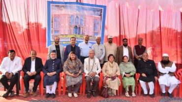 Lt Gen Zameer Uddin Shah sb’s visit to the construction site of Sir Syed Mission School Lucknow on 9th Feb ’25